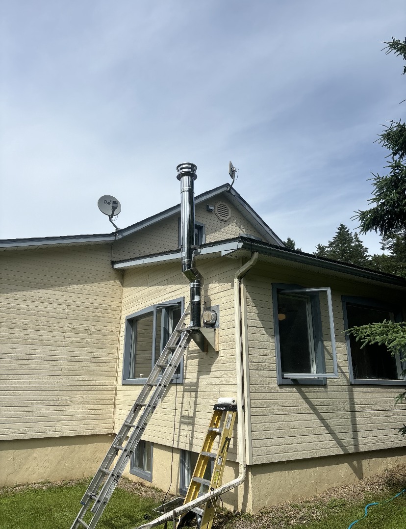 Installation cheminée, extérieur, Les cheminées Laurentides