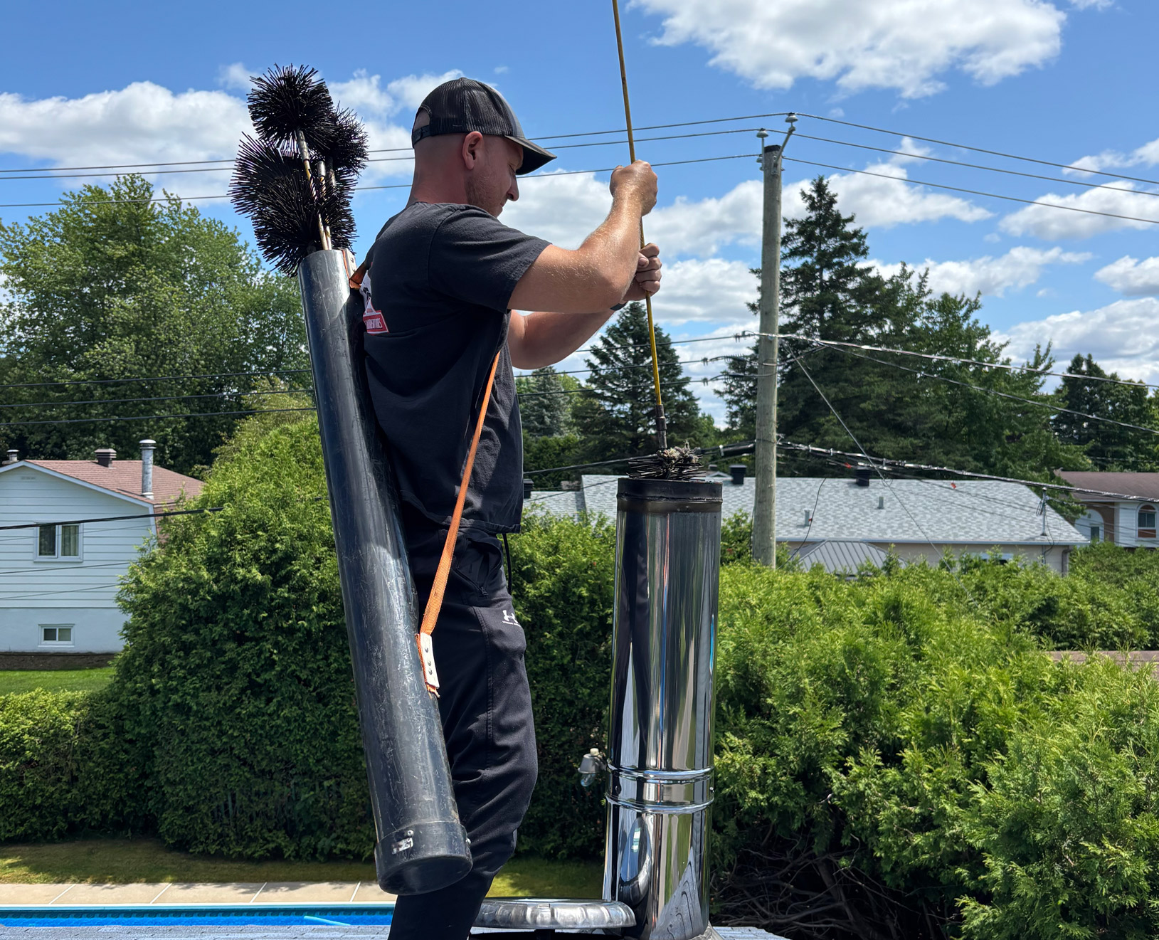 Ramonage, extérieur, Les cheminées Laurentides